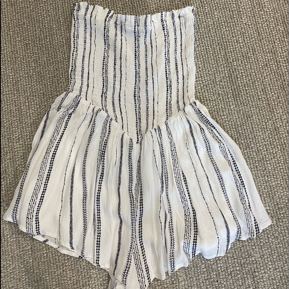 Cotton Candy strapless romper